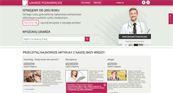Desktop Screenshot of lekarze-podkarpackie.pl