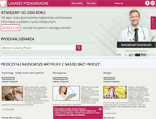 Tablet Screenshot of lekarze-podkarpackie.pl